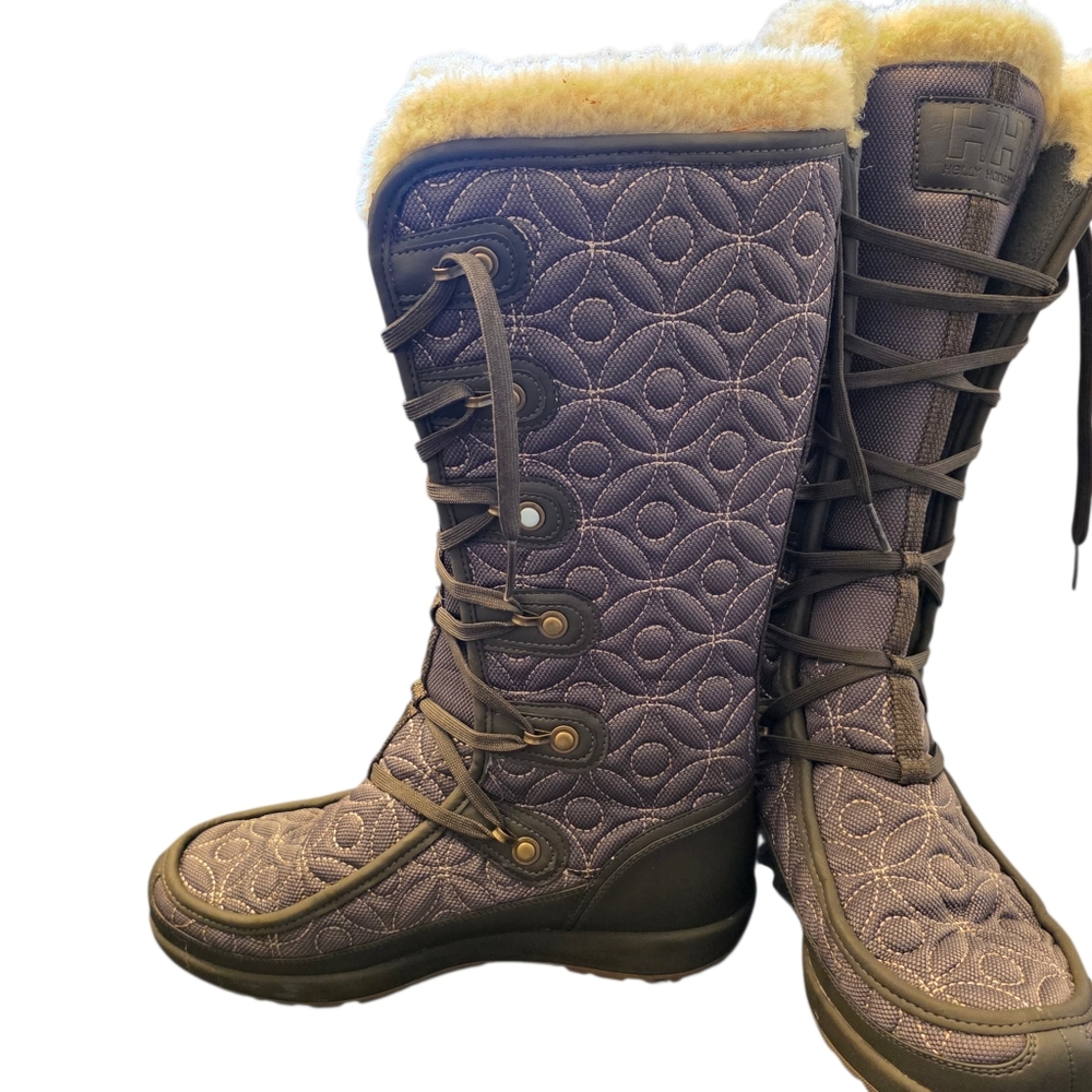 Helly Hanson Women's Quilted Winter Boots with Fur